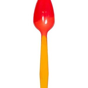 Color Changing Reusable Spoons, Pack of 25, Assorted Colors, reacts to cold food temperatures and changes color -yogurt, ice cream, gelato, cold drinks - PACKED IN USA