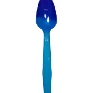 Color Changing Reusable Spoons, Pack of 25, Assorted Colors, reacts to cold food temperatures and changes color -yogurt, ice cream, gelato, cold drinks - PACKED IN USA