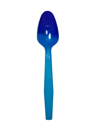 Color Changing Reusable Spoons, Pack of 25, Assorted Colors, reacts to cold food temperatures and changes color -yogurt, ice cream, gelato, cold drinks - PACKED IN USA