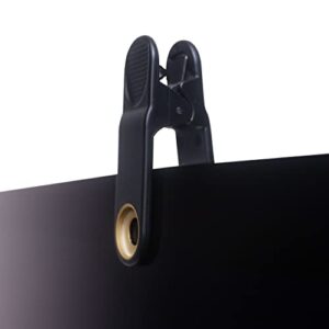 barrier tools imac camera cover | clip on webcam cover | easy to use camera blocker | opens wide | fits most computer webcams - black
