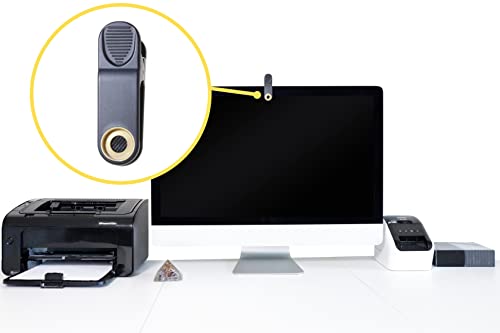 Barrier Tools iMac Camera Cover | Clip On Webcam Cover | Easy To Use Camera Blocker | Opens Wide | Fits Most Computer Webcams - Black