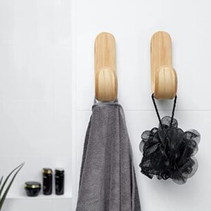 Scarce Dynamic Wood Finish J Wall Hook Décor Secure Floating Hanger Modern Wood Home Hooks for Hanging Coat Rack Hat Rack Towel Rack Farmhouse Boho Beach Plywood