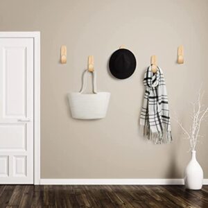 Scarce Dynamic Wood Finish J Wall Hook Décor Secure Floating Hanger Modern Wood Home Hooks for Hanging Coat Rack Hat Rack Towel Rack Farmhouse Boho Beach Plywood