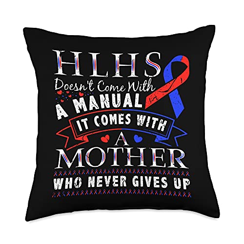 HLHS Awareness Designs HLHS Awareness Hypoplastic Left Heart Syndrome Mother Throw Pillow, 18x18, Multicolor