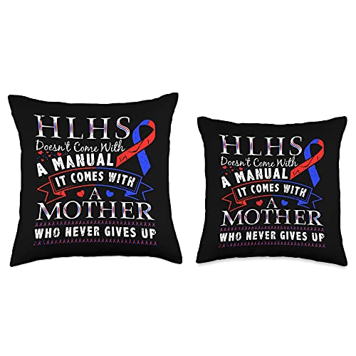 HLHS Awareness Designs HLHS Awareness Hypoplastic Left Heart Syndrome Mother Throw Pillow, 18x18, Multicolor