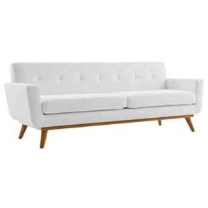 modway engage sofas, white