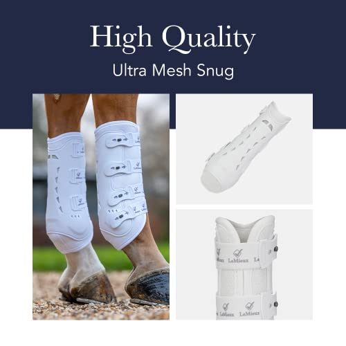 LeMieux Ultra Mesh Snug Support Horse Boots - Protective Gear and Training Equipment - Equine Boots, Wraps & Accessories (Black/Front Medium)