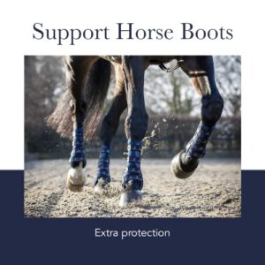 LeMieux Ultra Mesh Snug Support Horse Boots - Protective Gear and Training Equipment - Equine Boots, Wraps & Accessories (Black/Front Medium)