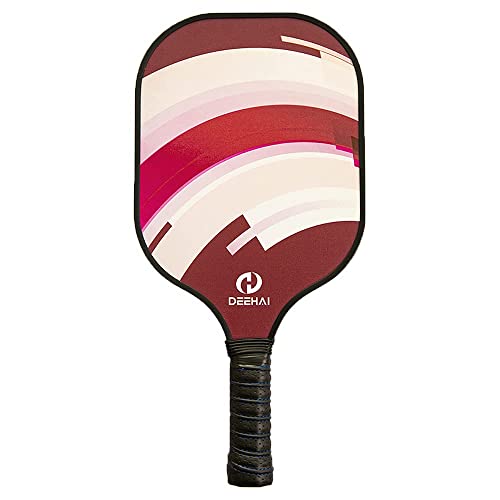 DeeHai Pickleball Paddles Pickleball Set Pickleball Rackets, Quiet Pickleball Raquette Set of 4 with 1 Portable Pickleball Bag, 4 Pickleball Balls & 4 Grip Tapes, Polypropylene Honeycomb Core