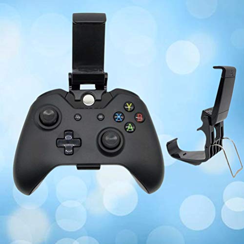 2Pc Universal Phone Mount Bracket Gamepad Controller Clip Stand Holder for One Game Handle (Black) Cell Phone Automobile Accessories