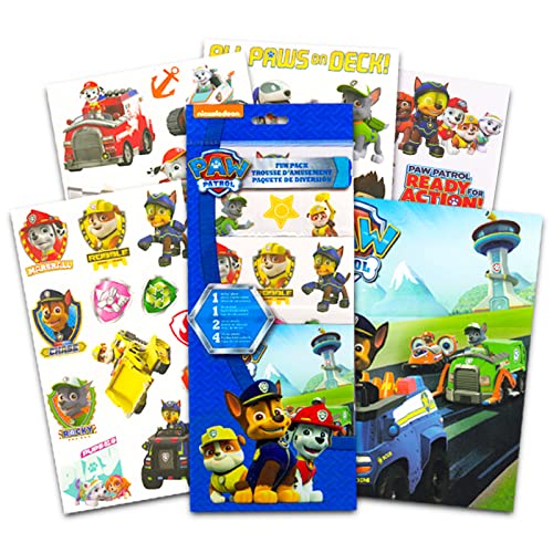 Nick Shop Paw Patrol Water Bottle Lunch Bag ~ 5 Pc Bundle With Paw Patrol Lunch Box, Plastic Bottle, Stickers And Door Hanger (Paw Patrol School Supplies)