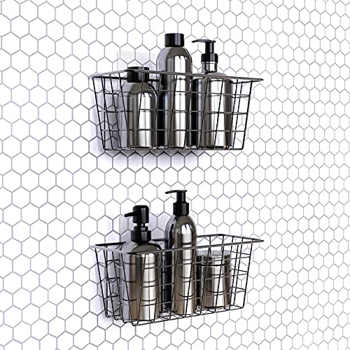 MaraFansie 4 Adhesive Basket & 4 Extra Large Wall Basket