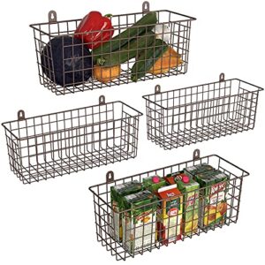 MaraFansie 4 Adhesive Basket & 4 Extra Large Wall Basket