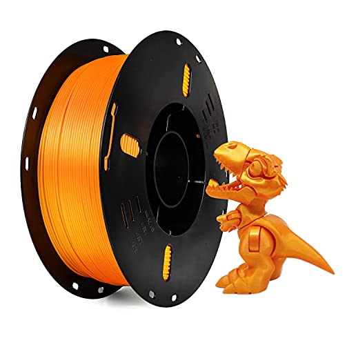 UVink 3D Printer Filament 1.75mm PLA Bubble-Free Low Warpage 1KG Bundle Compatible for Most FDM 3D Machines. (Orange)