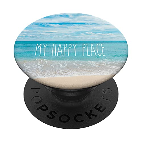 Rae inspired Dunn mug my happy place summer vacay beach day PopSockets Swappable PopGrip