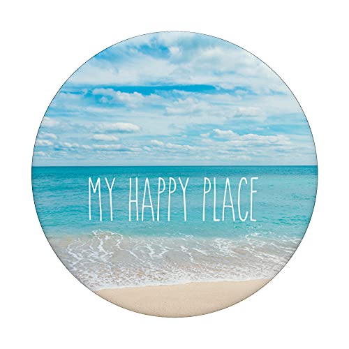 Rae inspired Dunn mug my happy place summer vacay beach day PopSockets Swappable PopGrip