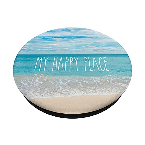 Rae inspired Dunn mug my happy place summer vacay beach day PopSockets Swappable PopGrip