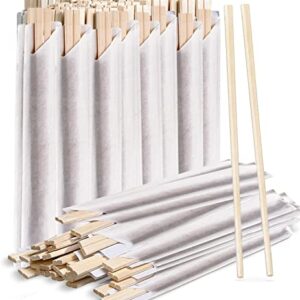 Bamboo Wooden Chopsticks (50 Pairs) | Cooking Chopstick | Sturdy Smooth Finish Chop Sticks | Reusable Chopsticks| Japanese Chinese Korean Chopsticks | Individually Wrapped Disposable Chopsticks Wood