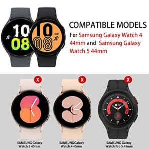 Suoman 4-Pack for Samsung Galaxy Watch 4 /Galaxy Watch 5 (44mm) Screen Protector, 2.5D 9H Hardness Screen Protector Tempered Glass for Galaxy Watch 4/5 (44mm) Smartwatch