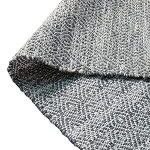 Flash Furniture Abbott Area Rug - Grey - Diamond Pattern - 5' x 7' - Stain Resistant