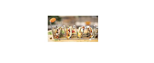 A2 Blackstone Stainless Steel Taco Rack Holder with Handles (2)