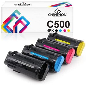chenphon remanufactured xerox versalink c500 c505 toner cartridge replacement for xerox 106r03862 106r03863 106r03864 106r03865 for xerox c500 c500n c500dn c505 c505s c505x printer (kcmy 4-pack)