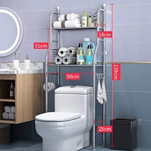 Cushion 3Tier Freestanding Bathroom Storage Cabinet, Over The Toilet Shelf Organizer, Adjustable Height Metal Rack, Bathroom Space Saver, Easy To Assembly Storage Shelves, For Bathroom, Kitchen(gold)