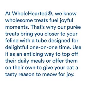 WholeHearted Squeezable Puree Cat Treat Variety Pack, 0.5 oz, Count of 6