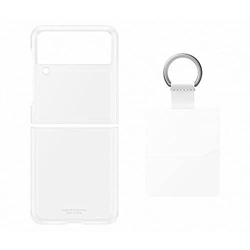 SAMSUNG Galaxy Z Flip3 Clear Cover with Ring - Official Case - Plastic,Foldable, Transparent