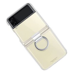 SAMSUNG Galaxy Z Flip3 Clear Cover with Ring - Official Case - Plastic,Foldable, Transparent