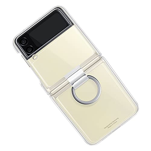 SAMSUNG Galaxy Z Flip3 Clear Cover with Ring - Official Case - Plastic,Foldable, Transparent