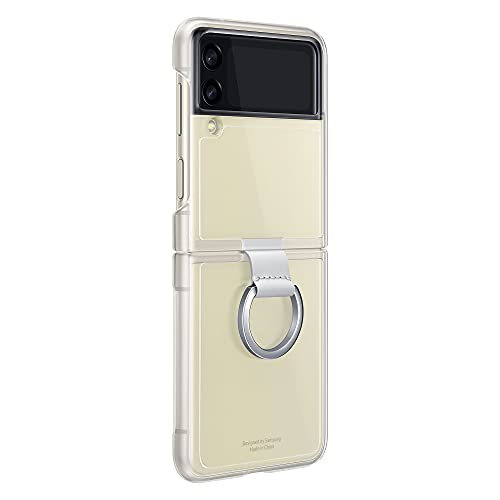 SAMSUNG Galaxy Z Flip3 Clear Cover with Ring - Official Case - Plastic,Foldable, Transparent