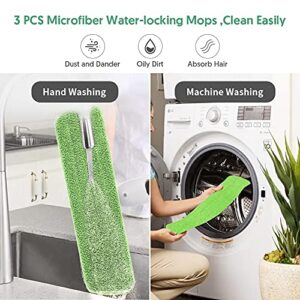 Spray Mop Floor Mop, ILAVCOOL Mops for Floor Cleaning Spray Floor Mops with 3 Reusable Microfiber Mop Pads & 550ML Refillable Bottle Wet Dry Mop for Hardwood Floor Laminate Tile Wood Floor Cleaner