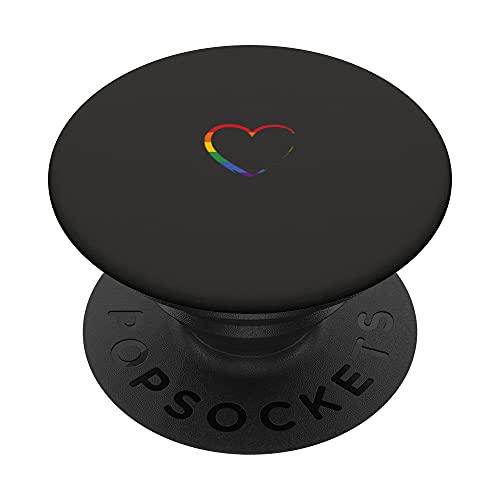 Rainbow Heart PopSockets Swappable PopGrip