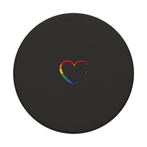 Rainbow Heart PopSockets Swappable PopGrip