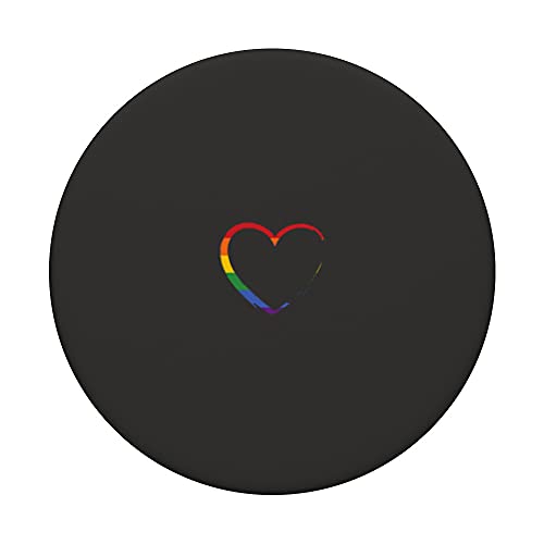 Rainbow Heart PopSockets Swappable PopGrip