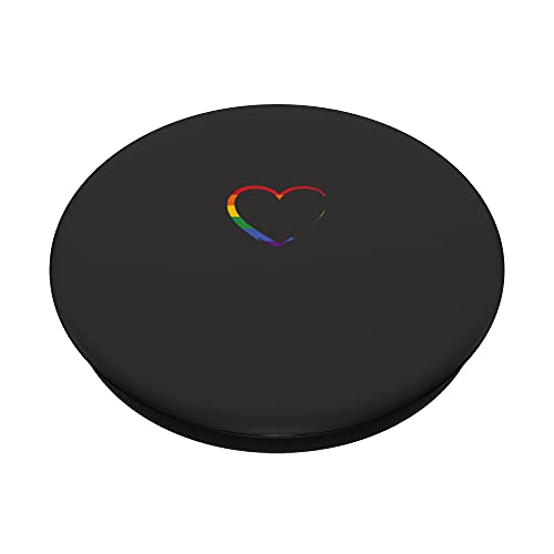 Rainbow Heart PopSockets Swappable PopGrip