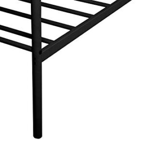 gaodashang Twin Size Metal Frame Daybed with Pullout Trundle,Heavy Duty Steel Slat Support Sofa Bed for Guest,No Spring Box Needed,Black