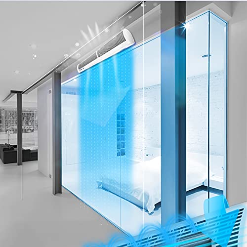 Lamps Indoor air Curtain, Low Noise, Anti-Corrosion Door Hanging Type, Ventilation Curtain, Button Type (Size : 600mm)