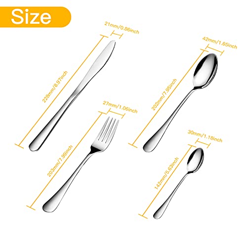 MJIYA Dinner Forks Silverware Set, Dominion Heavy Duty Forks, Stainless Steel Salad Forks Multipurpose Use for Home, Kitchen or Restaurant (MIX)