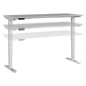 bush business furniture move 40 series electric height adjustable standing desk, 72w x 30d, platinum gray