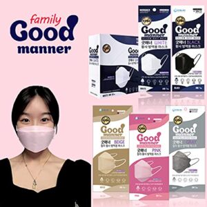 THEPURI KF94 Disposable Face Safety Mask, Beige 10 Masks, Eco-Friendly Packaging - 5 Masks in 1 Pack, Breathable Mask for Adults – Good Manner