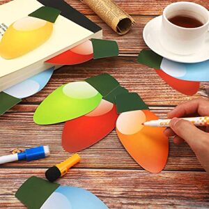 Christmas Bulb Cutouts 40 Pieces Chic Colorful Bulb Cutouts with 60 Glue Point Dots for Christmas New Year Party Classroom Bulletin Board and Home Decoration