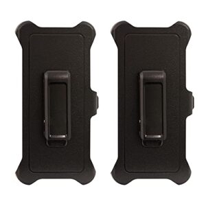 caseium holster belt clip replacement [2 pack] compatible with otterbox defender series case for apple iphone 12 / iphone 12 pro (6.1") - 2pcs