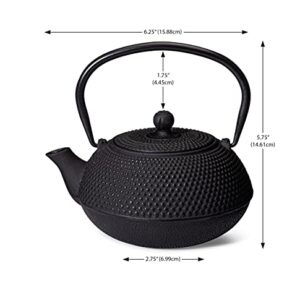 Old Dutch International Mizutama teapot.63 qts, Black