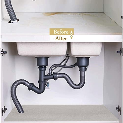 Extra Large Coffee Machine Under Sink Mats,under - Organizer Rug,Shelf Liners for Below Kitchen Sinks,Drawers,Protect the Countertop from Stains & Liquids, Easy to Clean,No Slip,DIY, 38"x17.5"