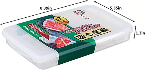 wulikanhua 2 Pack-Cold Dish Storage Container, Deli Meat Container Cold Cuts Fridge Keeper, Cheese Food Storage Container with Lid for Refrigerator, Shallow Low Profile Christmas Cookie Holder