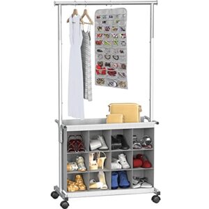 Simple Houseware Hanging Jewelry Organizer 80 Pocket, Grey