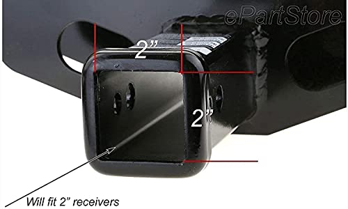 MULL USA Map Flag Metal Trailer Hitch Cover Heavy Duty for Trucks Cars SUV (Fits 2" Receiver, Black Map Flag)