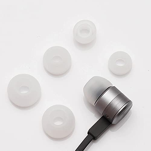 Earbuds Ear Tips Replacement 15 Pairs, Soft Silicone Multi Sizes Pack Small Medium Large S/M/L, Fit for in-Ear Headphones Earphones Earbuds (5 Sets(15 Pairs), Black)